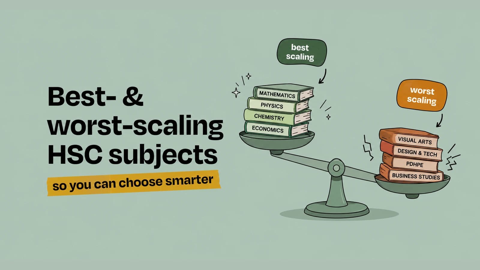 Best- & worst-scaling HSC subjects