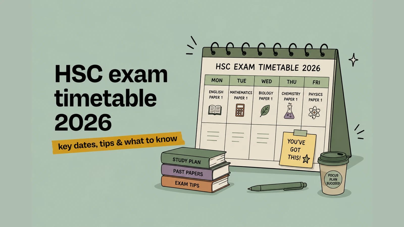 HSC exam timetable 2026