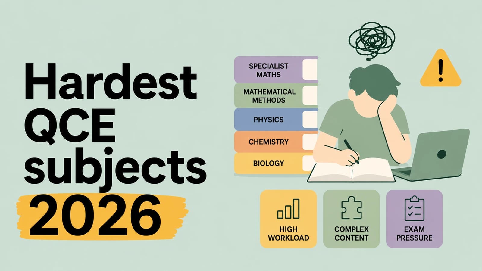 Hardest QCE subjects 2026