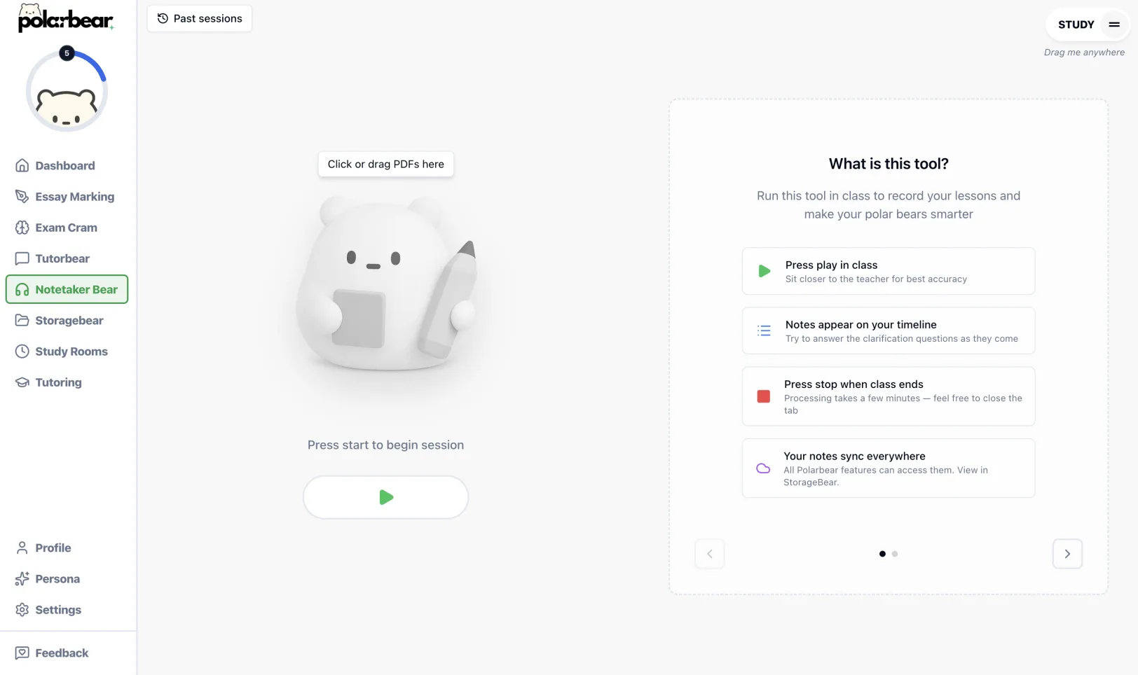 Notetaker Bear